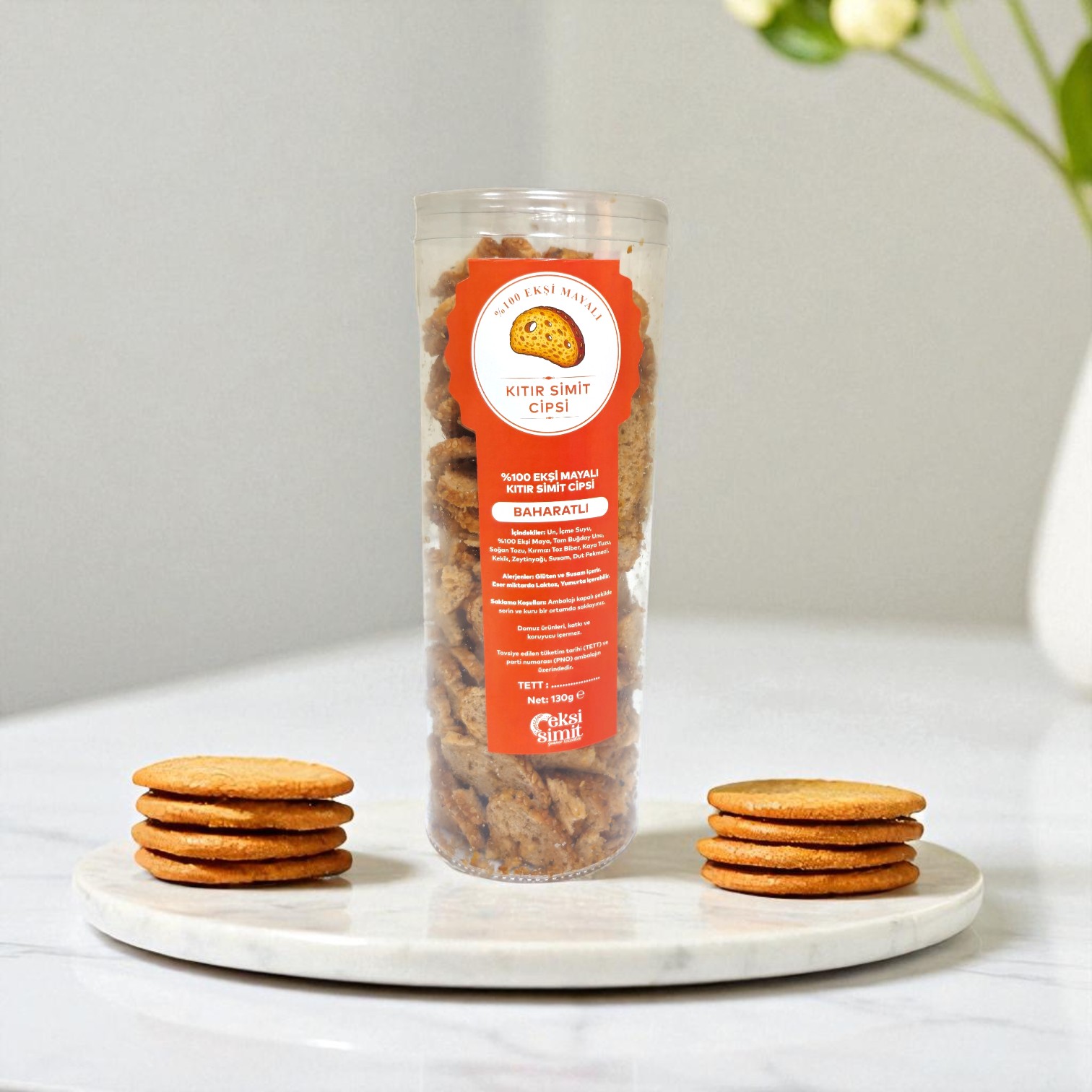 Ekşi Mayalı Baharatlı Kıtır Simit Cips